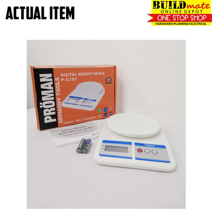 Proman Digital Weight Scale P-C101 •BUILDMATE• 
