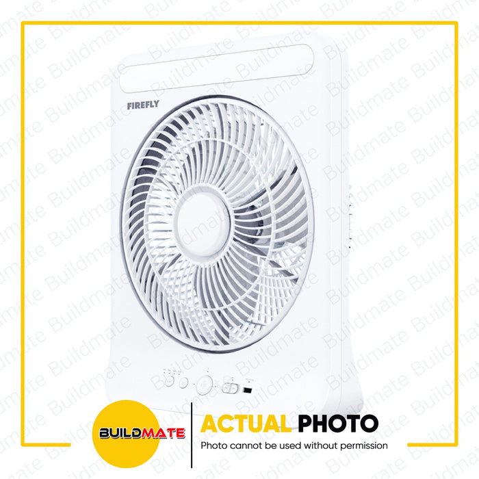 FIREFLY 12" Rechargeable 3 Speed Fan with Led Night Light FEL-653 •BUILDMATE•