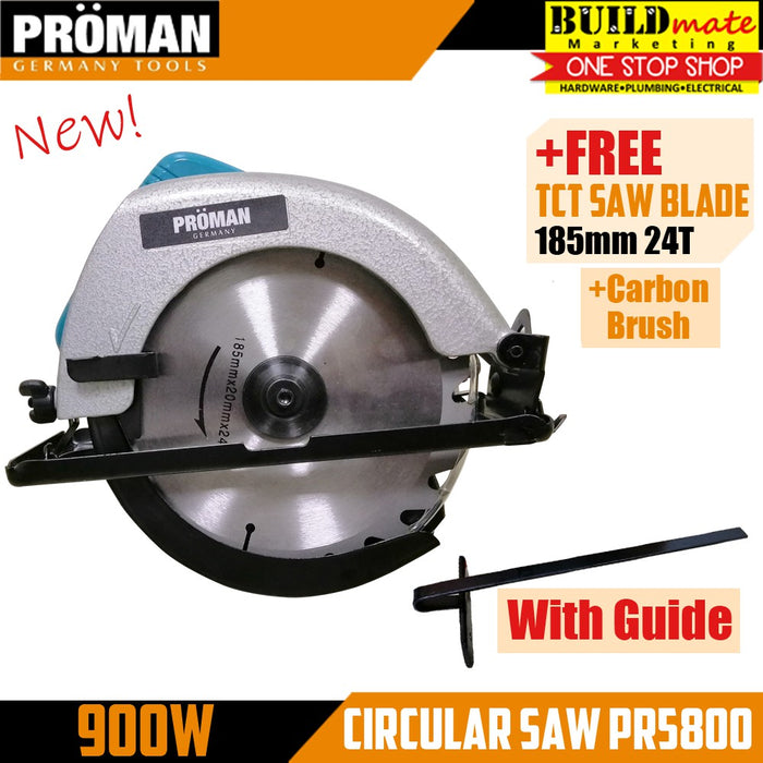 PROMAN Circular Saw 900W PR5800 +FREERUBBERGLOVES •BUILDMATE•