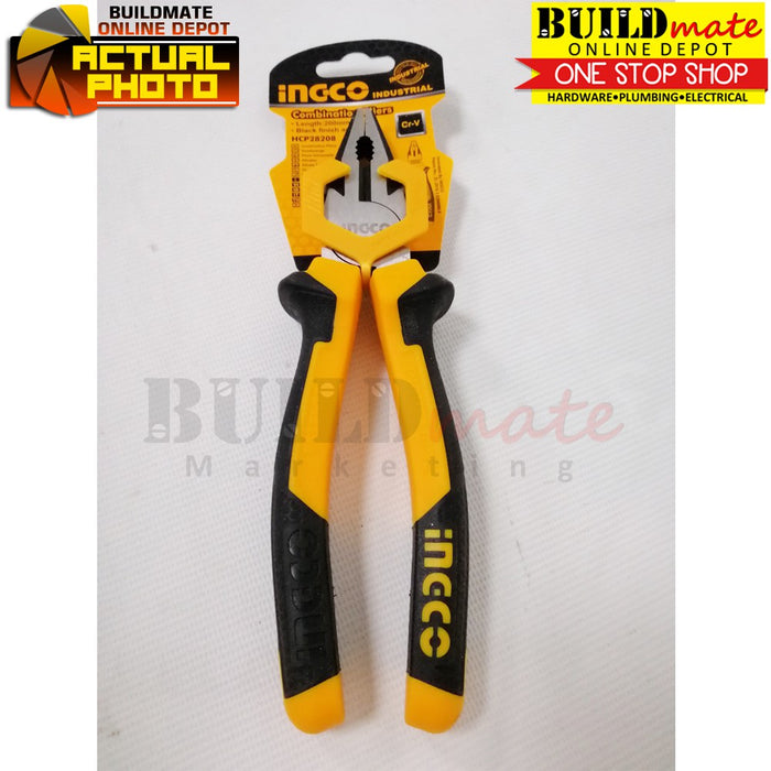 INGCO Combination Pliers 8" CR-V HCP28208 •BUILDMATE• IHT