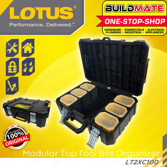LOTUS X-Connect2 Modular Top Tool Box Organizer Safe Storage Heavy Duty LT2XC100 •BUILDMATE• LHT