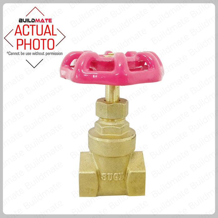 SUGI Brass Gate Valve 1/2"•BUILDMATE•