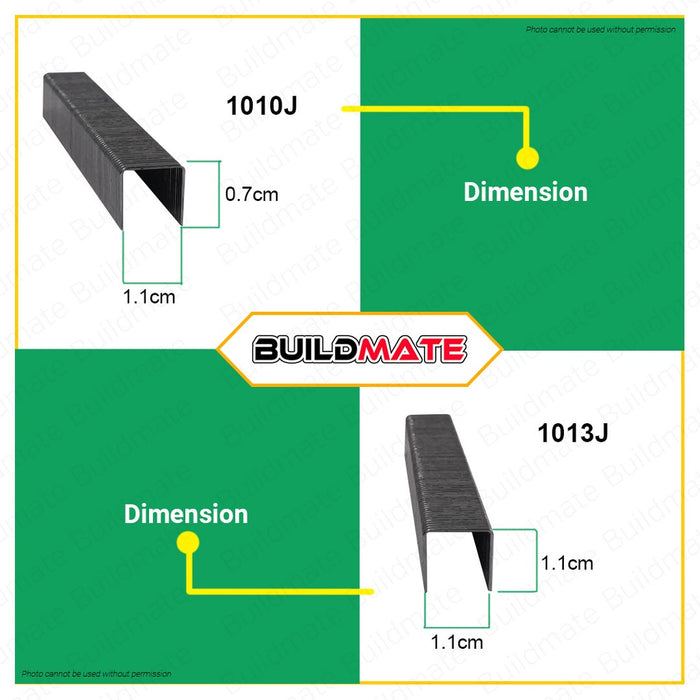 HOYOMA U Staples for Stapler 8mm 3000pcs 6mm 8mm 10mm 13mm SOLD PER BOX •BUILDMATE•