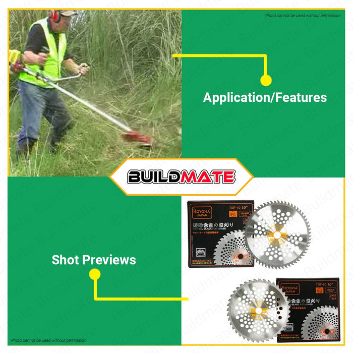 HOYOMA JAPAN Brush Cutter Blade 10" SOLD PER PIECE 100% ORIGINAL / AUTHENTIC •BUILDMATE•