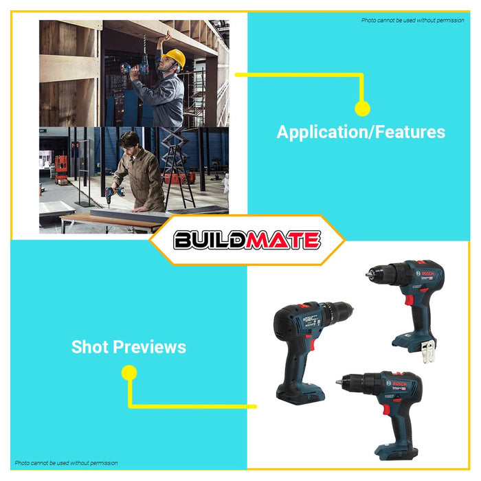 BOSCH Professional Cordless Lithium Ion Li-Ion Drill Driver GSB 18V-50 06019H5182 •BUILDMATE• BLC