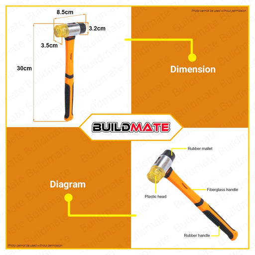 Hoteche 2 Way Mallet Hammer 35mm HTC-230204 •BUILDMATE•