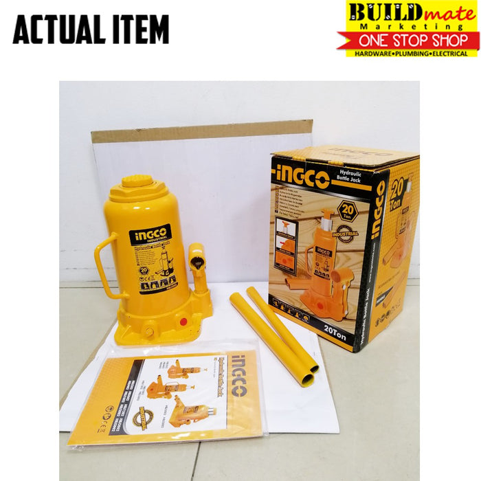 INGCO Hydraulic Bottle Jack 20TONS HBJ2002 •BUILDMATE• IHT