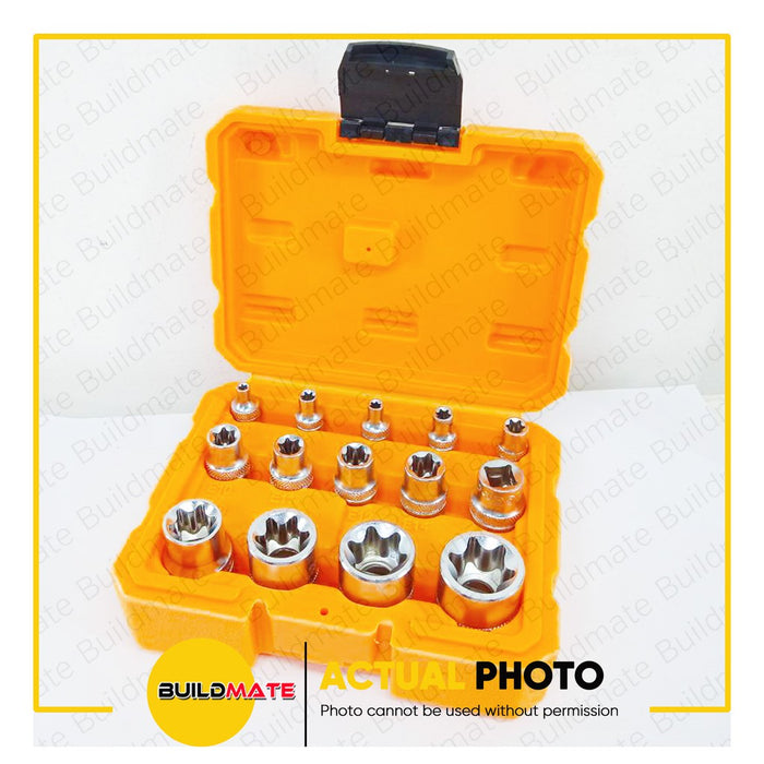 INGCO E-TYPE Socket Set 14PCS/SET HKTETS0114  •BUILDMATE• IHT