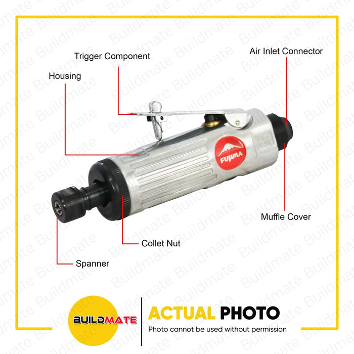 FUJIMA Pneumatic Air Die Grinder 16P KIT WF-005 •BUILDMATE•