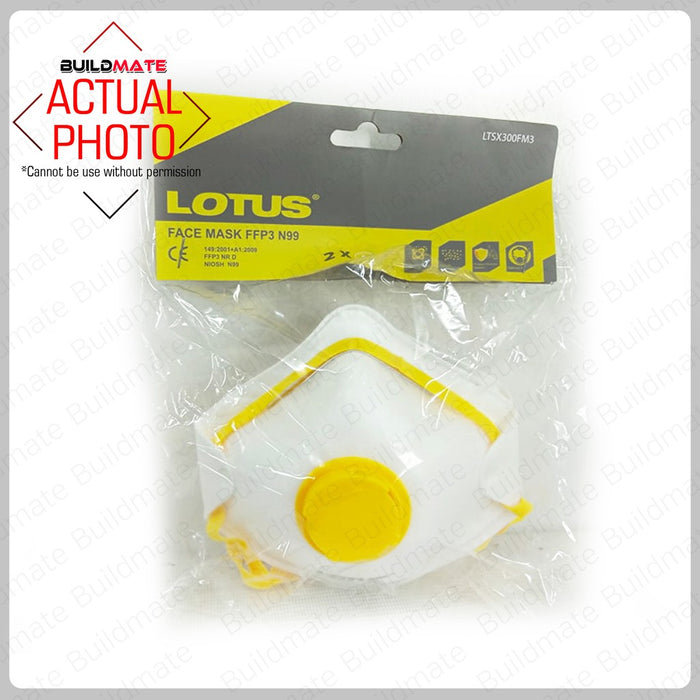 LOTUS Face Mask 2PCS/PACK FFP2 N99 LTSX300FM3 •BUILDMATE• LHT