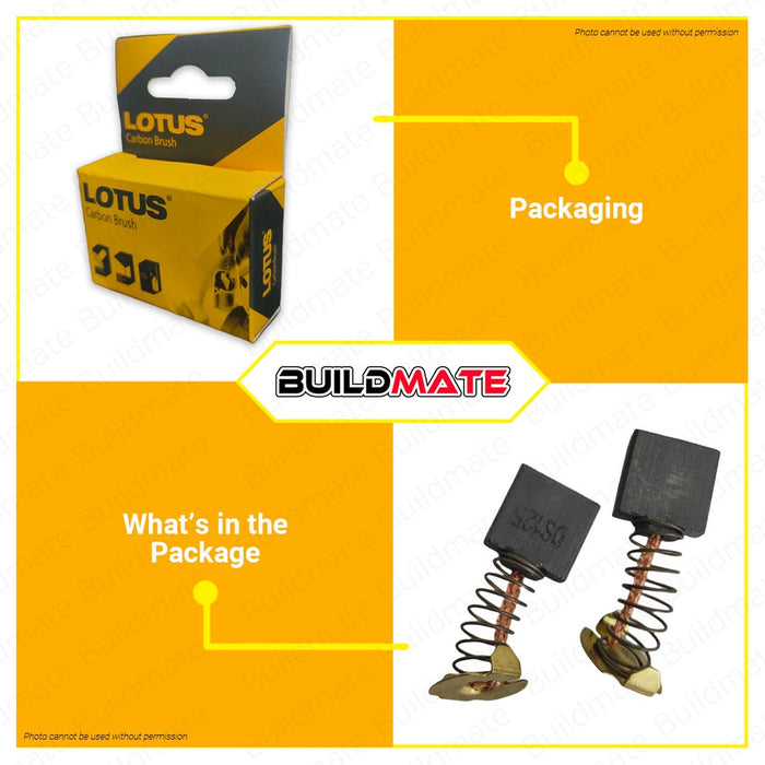 LOTUS Spare Parts Carbon Brush For Chop Saw Cut Off Machine LTCS240X-2 •BUILDMATE• LSP