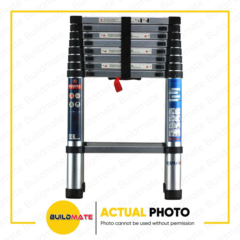 FUJIMA Aluminum Telescopic Double Ladder 4.4m AY-ZJ4141 S/S •BUILDMATE ...