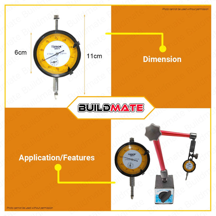 Hoteche Dial Indicator 10mm HTC-284610 100% ORIGINAL / AUTHENTIC •BUILDMATE•