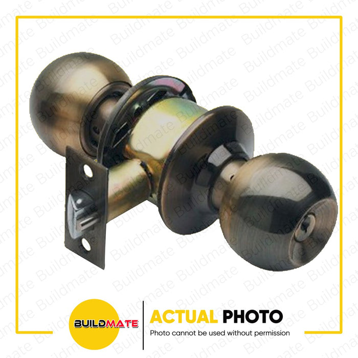 POWERHOUSE Entrance Lockset Antique Brass 587AB-ET - PHDH