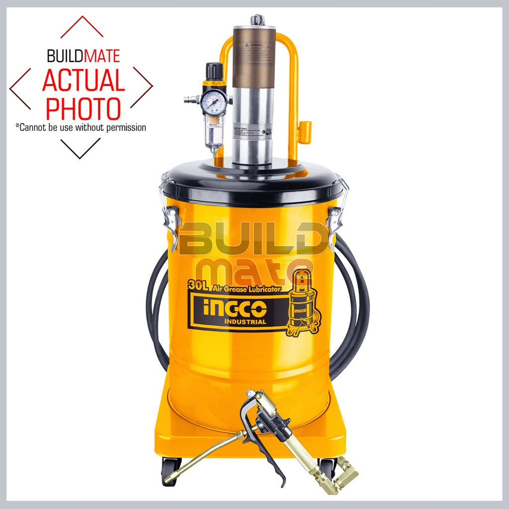 INGCO Air Grease Lubricator 30L Pneumatic Greasing Machine, Cars, Moto ...