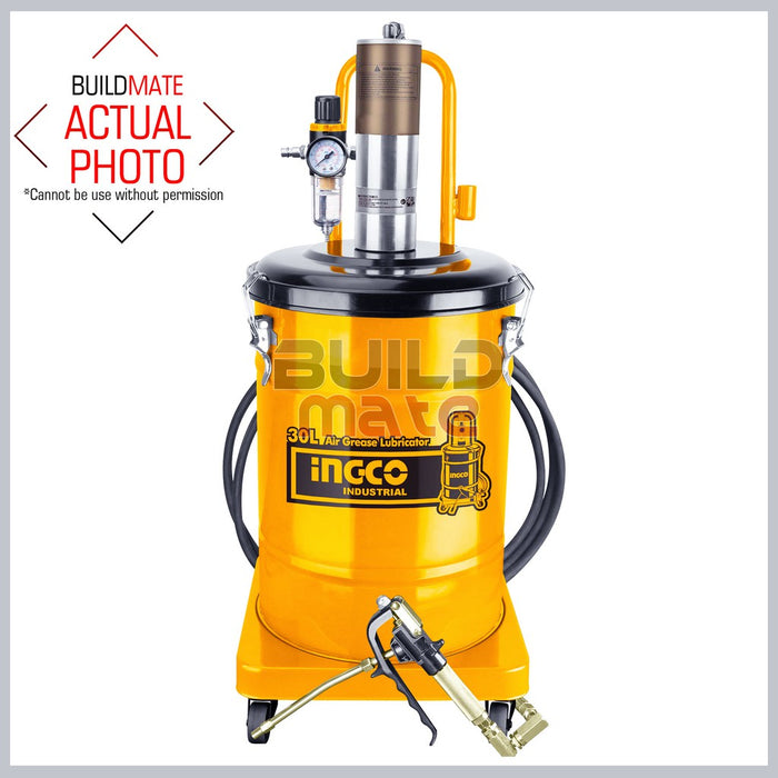 INGCO Air Grease Lubricator 30L Pneumatic Greasing Machine, Cars, Motors AGL02301 •BUILDMATE• IPT