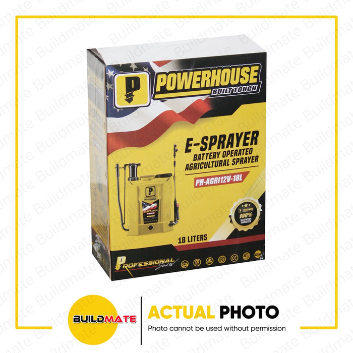 POWERHOUSE 2 IN 1 Knapsack Dual Sprayer Battery Operated Sprayer 18 LITERS PH-AGRI12V-18L •BUILDMATE• PHPT