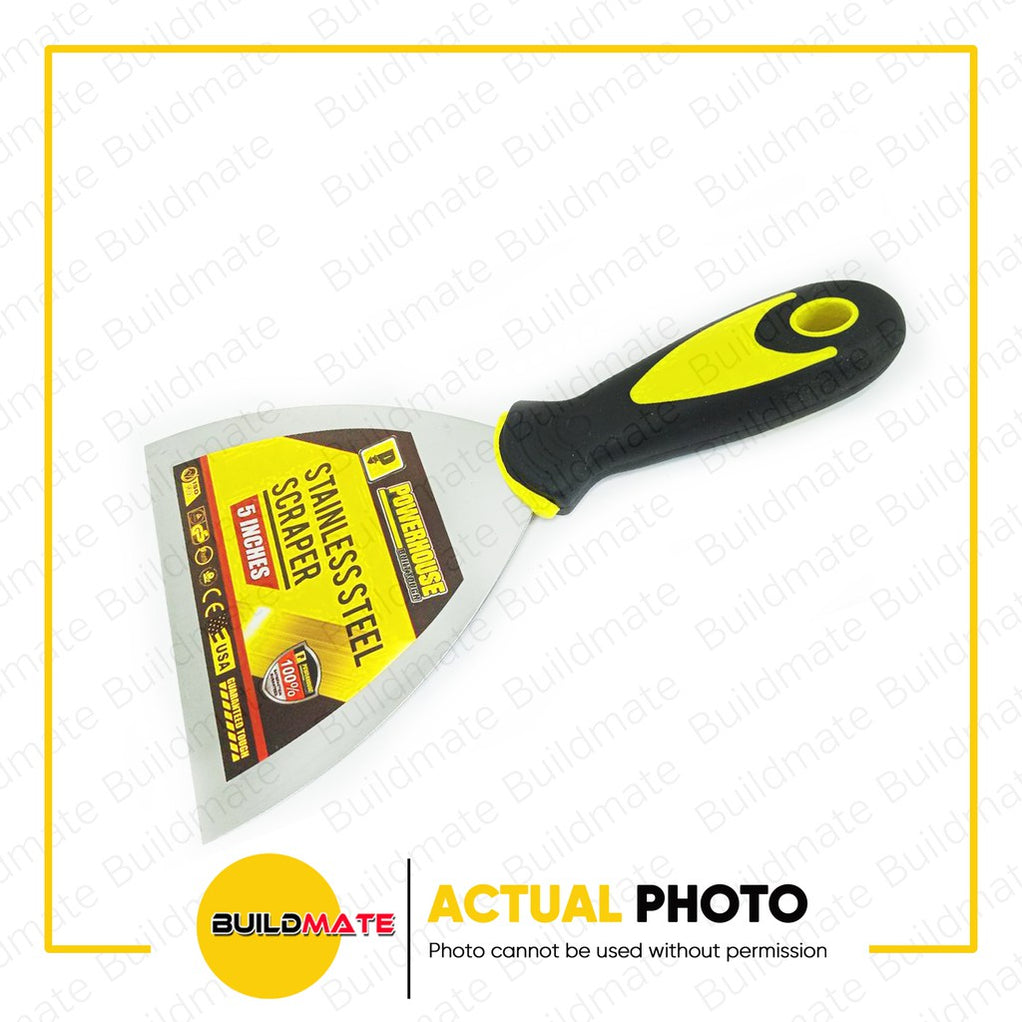 POWERHOUSE Scraper Putty Knife with PVC Handle •BUILDMATE• PHHT — Buildmate