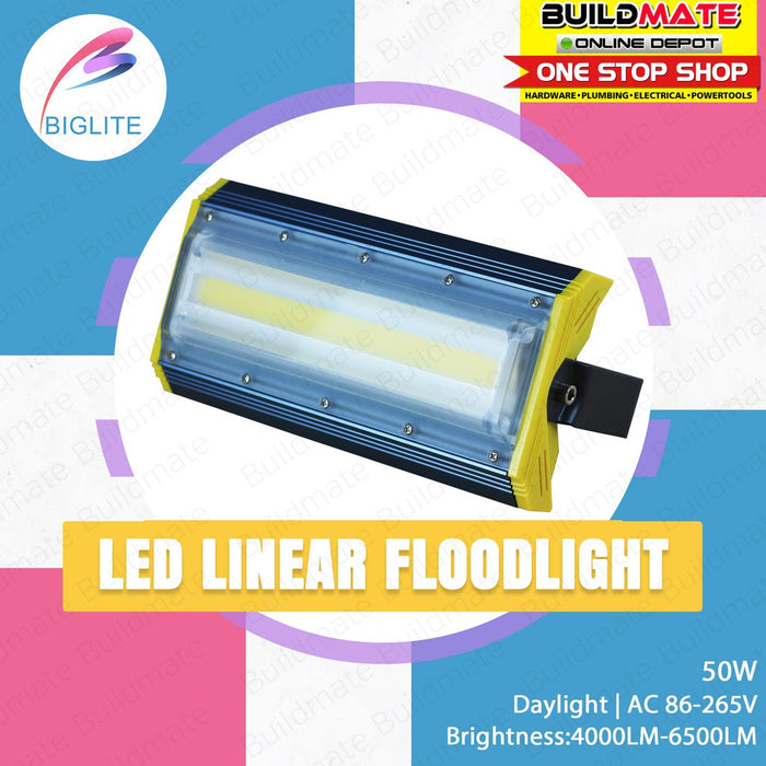 BIGLITE Super Bright LED Linear Floodlight 50W TGD013-50W DAYLIGHT •BU ...