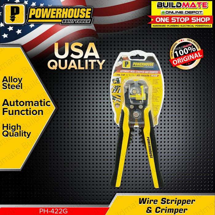 POWERHOUSE Automatic Wire Stripper & Crimper Plier PH-422G + FREE 8PCS ALLEN KEY •BUILDMATE• PHHT