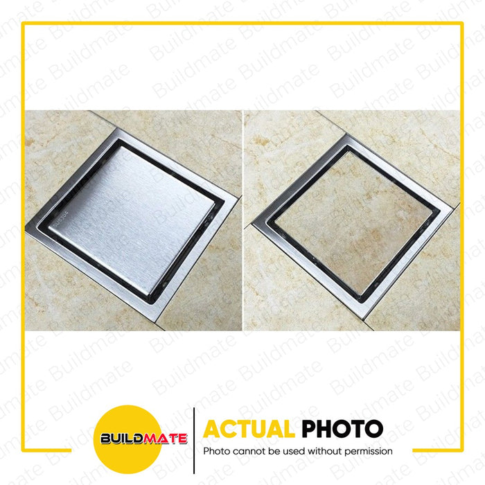 WATERHOUSE by POWERHOUSE Tile Drain 4" X 4" Stainless 304 Grade •BUILDMATE• PHWH