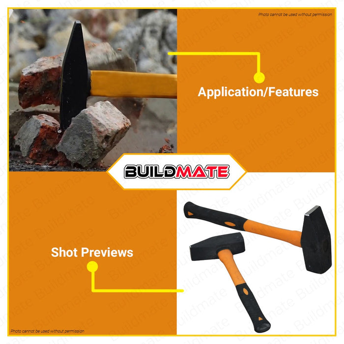 HOTECHE 2000g Machinist Hammer Tools Hammer Fiberglass Handle HTC-210210 100% ORIGINAL •BUILDMATE•