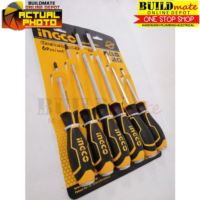 INGCO GO-Through Screwdriver 6PCS/SET HSGT280608  •BUILDMATE• IHT