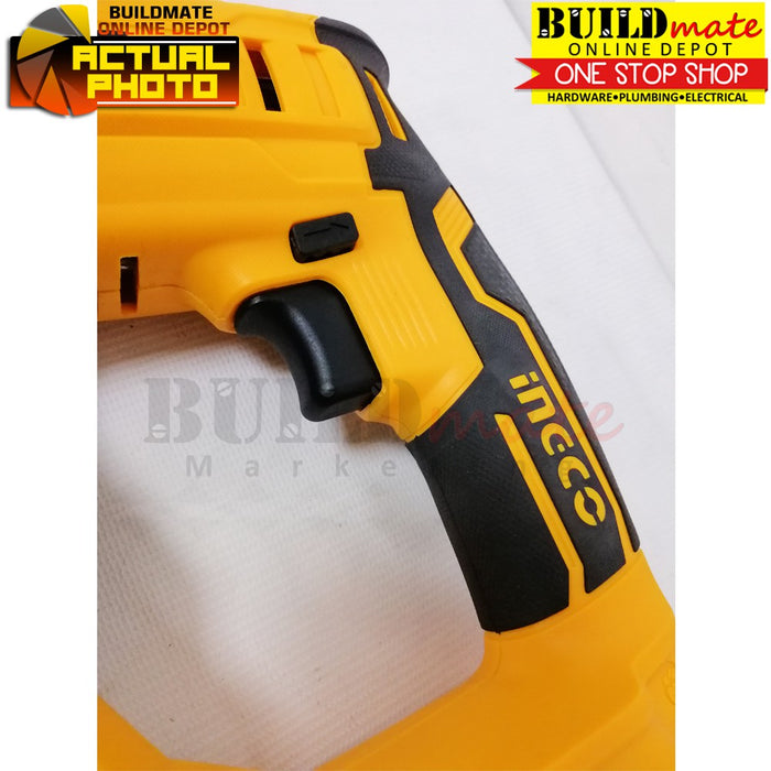 BUILDMATE Ingco Lithium-Ion Cordless Rotary Hammer 20V Rechargeable Chipping Gun Hammer Drill UNIT ONLY - ICPT