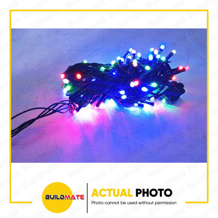 BUILDMATE Firefly LED Bright Christmas String Lights Multicolor with 8 Effects 100 Lights 7 Meters Indoor Decoration Fairy String Lighting Ornaments for Christmas Tree Decor
