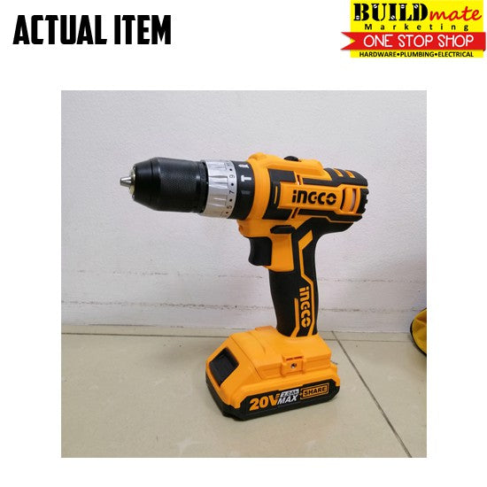 INGCO Cordless Impact Drill 20V CIDLI2002 POWERSHARE (w/2 batt accessory) +FREE TAPEMEASURE IPT