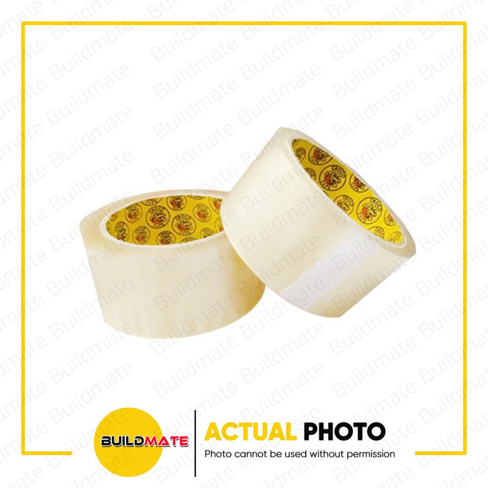 CROCODILE Packaging Tape Clear/Tan 2" •BUILDMATE•