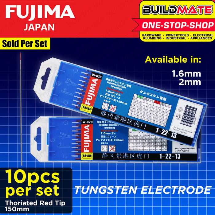 FUJIMA Tungsten Electrode 1.6mm | 2.0mm 10PCS/SET For Welding SOLD PER SET •BUILDMATE•