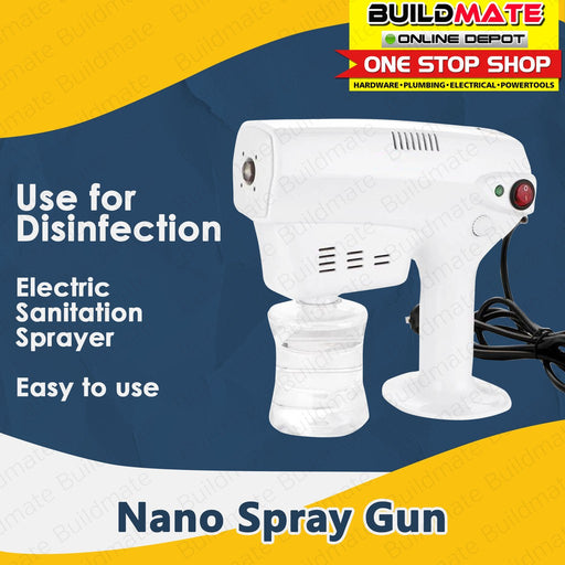 Corded Nano Sanitizer Spray Gun for Disinfecting •BUILDMATE•
