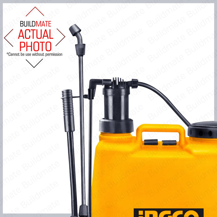 BUILDMATE Ingco Knapsack Sprayer 16L | 20L [SOLD PER SET] Manual Knapsack Sprayer Garden Sprayer Agricultural Sprayer Backpack Sprayer Chemical Sprayer Pump Sprayer Gardening Tank Sprayer Disinfection Sprayer Garden Tools • IHT