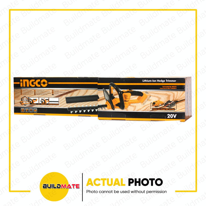 INGCO Lithium-Ion Hedge Trimmer 20V CHTLI20018 •BUILDMATE• ICPT