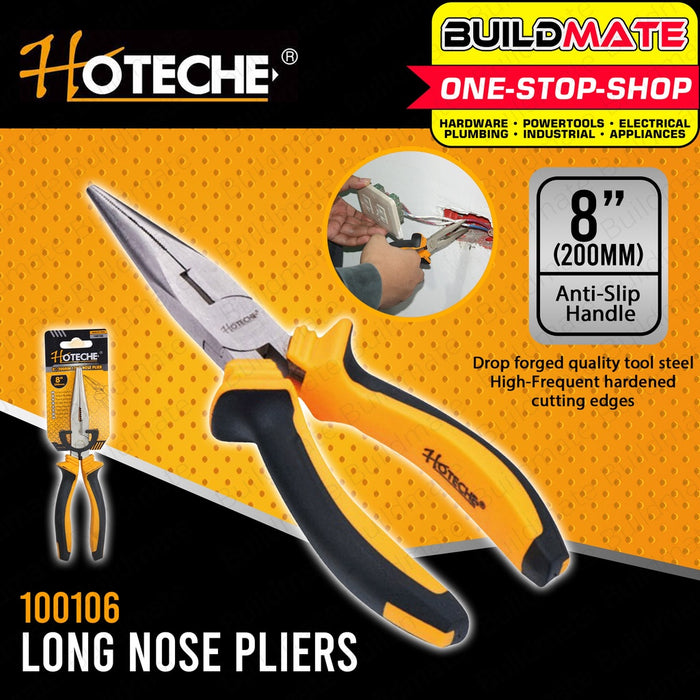 Hoteche Long Nose Plier Pliers 8" inches HTC-100106 •BUILDMATE•
