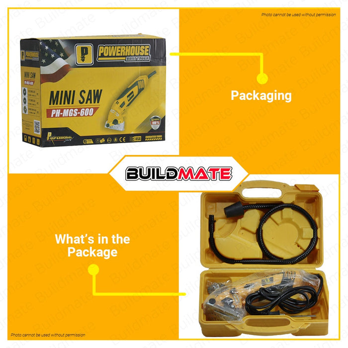 POWERHOUSE USA Electric Mini Saw with Case 500W PH-MGS-600 100% ORIGINAL •BUILDMATE• PHPT NEW
