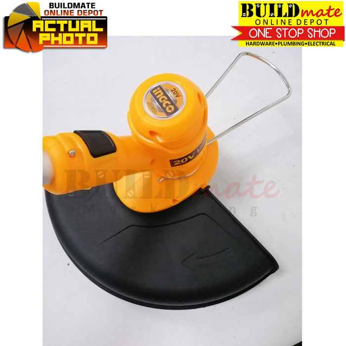 INGCO Cordless Grass Trimmer 20V CGTLI2001 POWERSHARE +FREE BRUSH & GLOVES •BUILDMATE• IPT