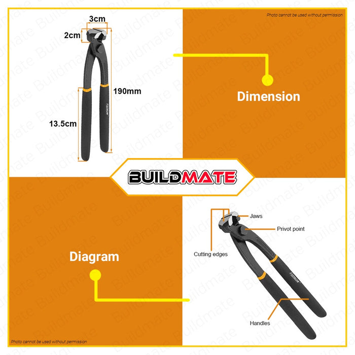 Hoteche Tower Pincer Rabbit Pliers 9 inches 225mm Cr-V HTC-100602 100% ORIGINAL •BUILDMATE•