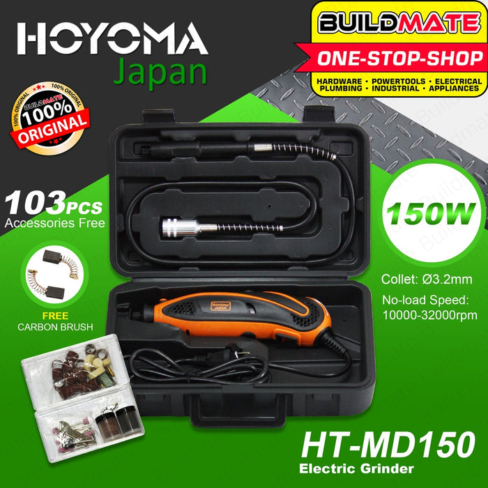 INGCO Variable Mini Drill Rotary Die Grinder MG1309P with Accessories | HOYOMA MD150 •BUILDMATE• IPT