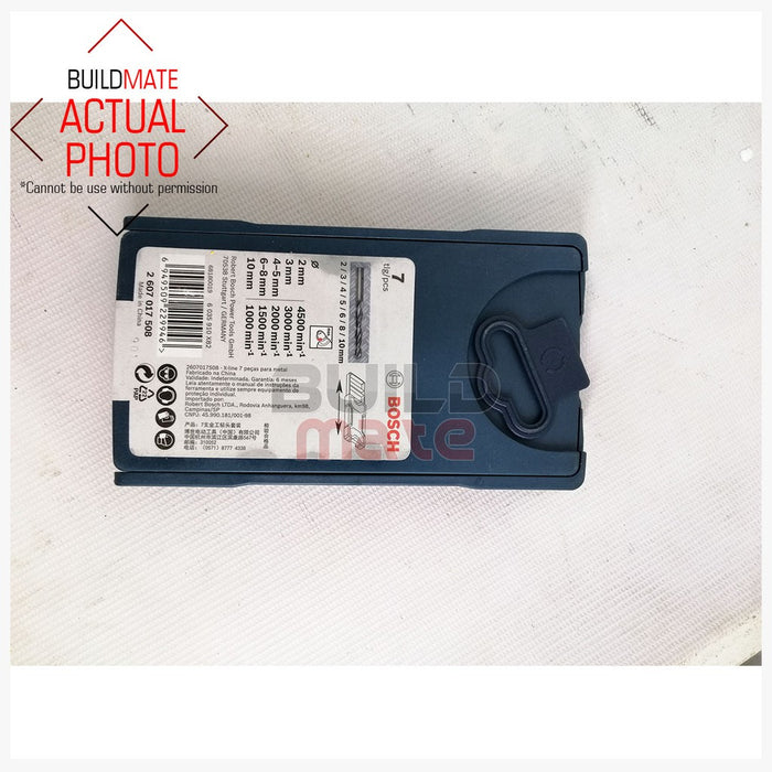 BOSCH METAL 7PCS / SET Twist Drill Bit Mini X Line HSS-R 2607017508 •BUILDMATE• BAX