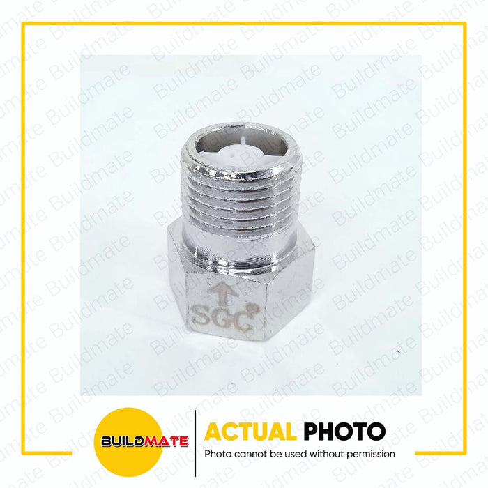 S.G.C. One Way Check Valve Stainless Steel 1/2" x 1/2" 8021 •BUILDMATE•