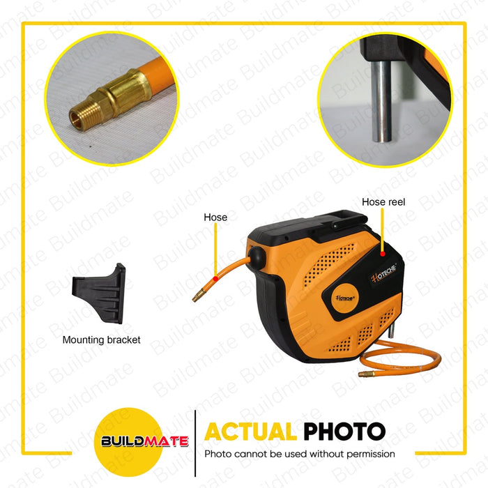 HOTECHE Air Hose Reel 15 + 1.5m HTC-A831906 •BUILDMATE•