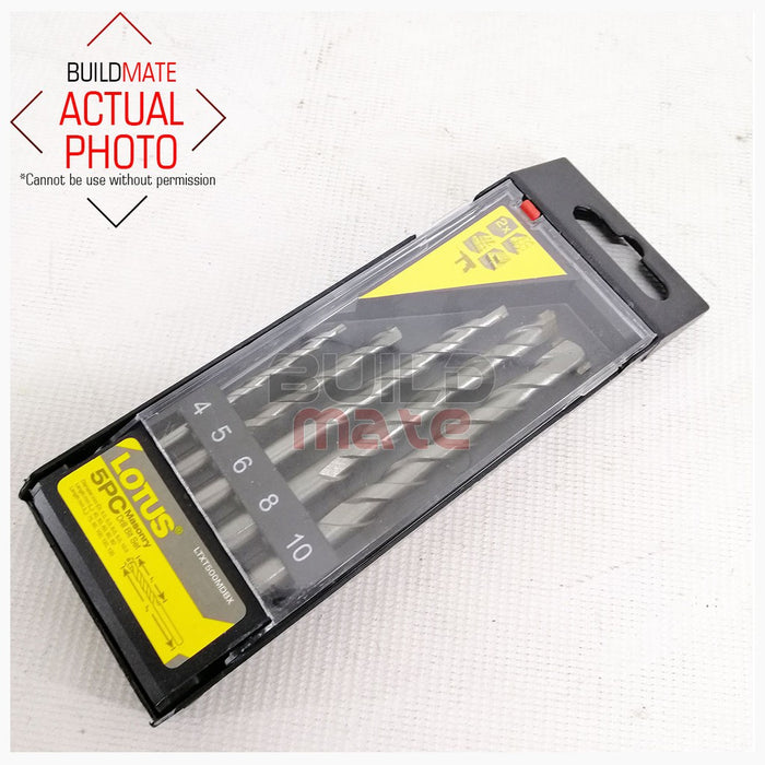 LOTUS Masonry Drill Bit 5PCS/SET LTXT500MDBX •BUILDMATE• LPA