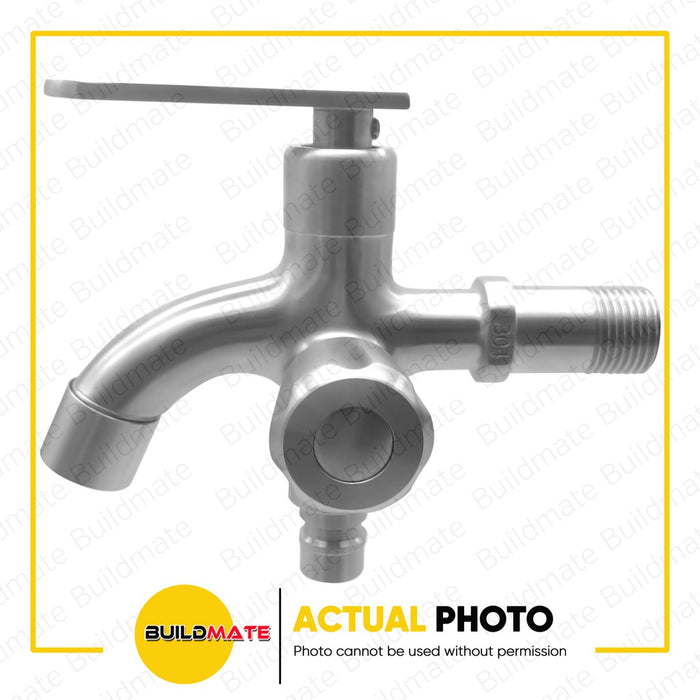 WATERHOUSE by POWERHOUSE Stainless 304 Dual Function Wall Faucet Design P9 •BUILDMATE• PHWH