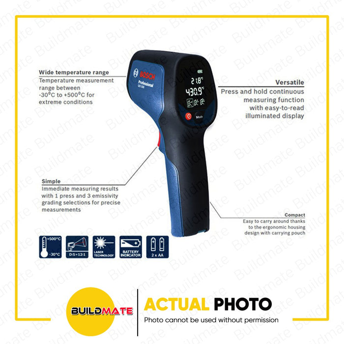 BOSCH Professional Temperature Detector GIS 500 0601083480 100% ORIGINAL / AUTHENTIC •BUILDMATE• BMT