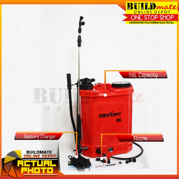 ZEKOKI Dual Function Manual/Battery Operated Knapsack Sprayer ZKK-KS16D