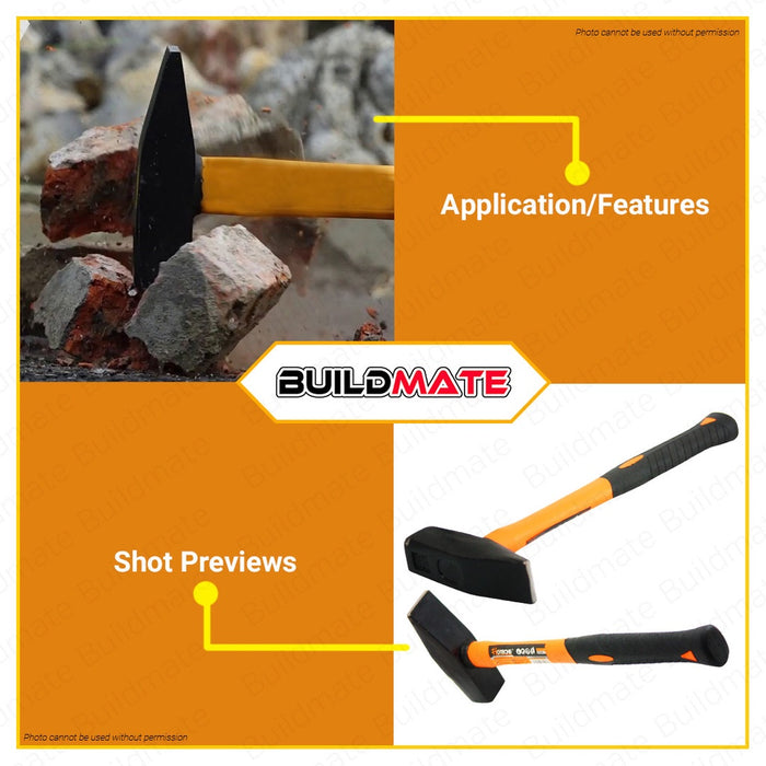 Hoteche 1500g Machinist Hammer Fiberglass Handle HTC-210209 •BUILDMATE•