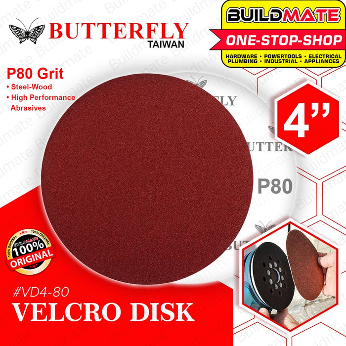 JOSILI/BUTTERFLY Velcro Sanding Polishing Disc Sander Pad For Grinder 4" SOLD PER PIECE •BUILDMATE•