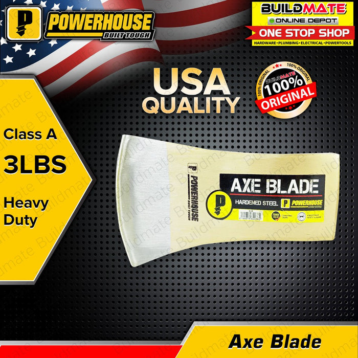 POWERHOUSE Axe Blade 3 LBS Hardened Steel •BUILDMATE• PHHT